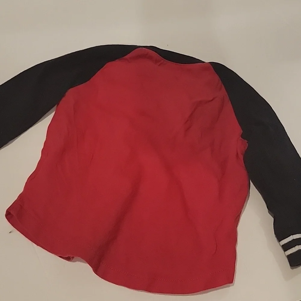 Usa polo 67 Henley red and blue polo ralph lauren long sleeve shirt 9m